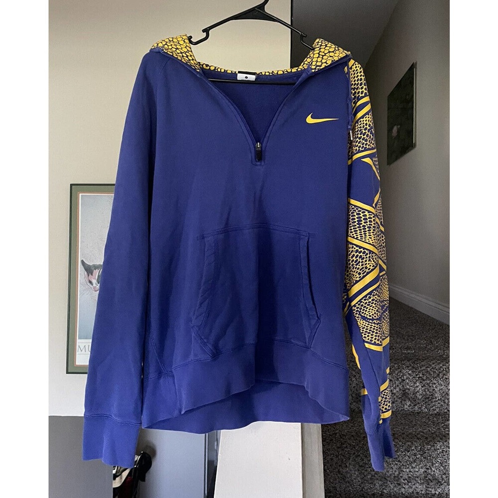 Nike Kobe Bryant Mamba 1/4 Zip Hoodie Purple Snake KB24 Large Men’s Sweatshirt